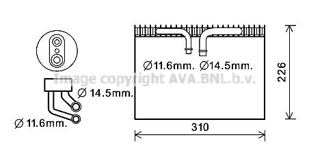 AVA QUALITY COOLING Höyrystin, ilmastointilaite SBV072